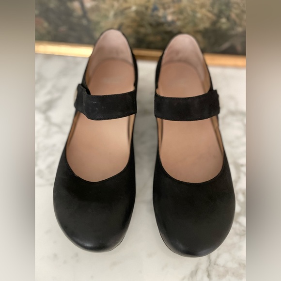 Dansko Beatrice Mary Jane Black Burnished Leather Size 40 - Picture 4 of 10